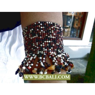 Hip Pop Bracelets Beads Stretch Designs